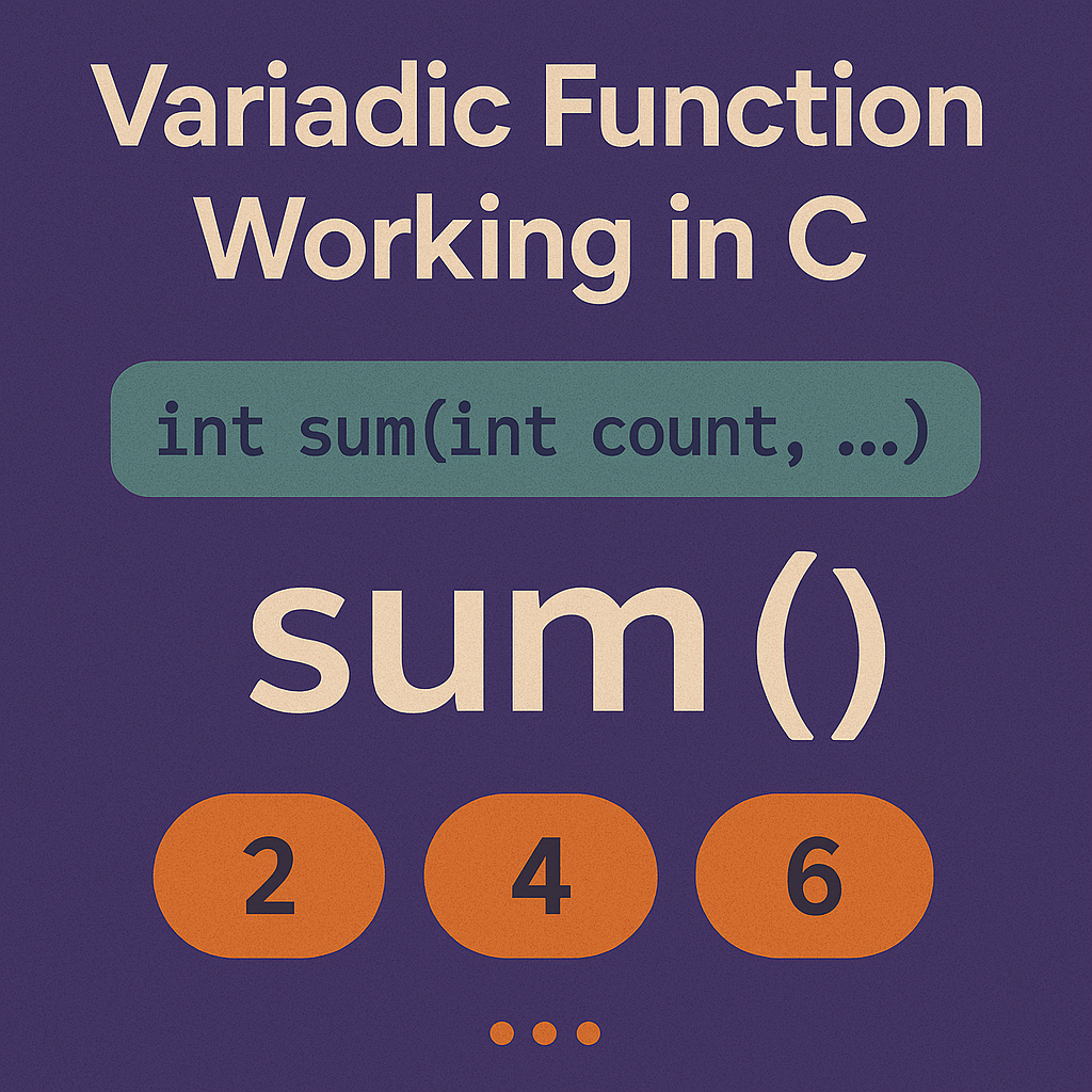 Variadic Function Working in C